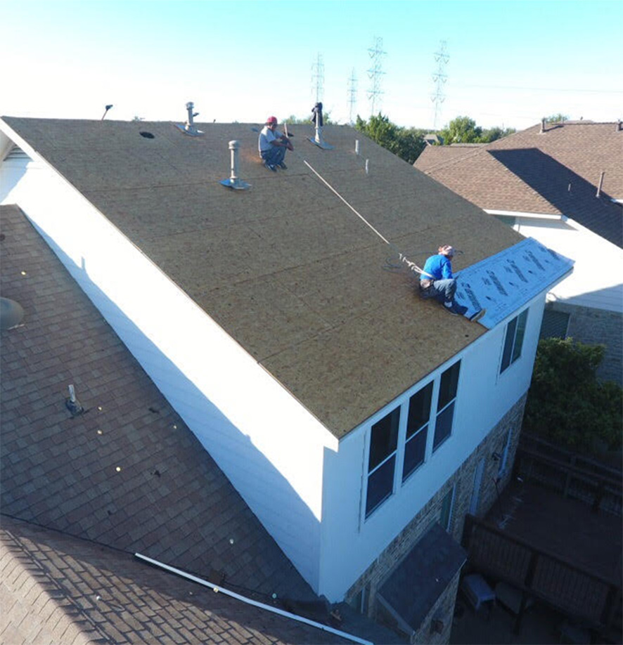  New roof being built in Central Texas 